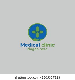 medical logo design template, vector design