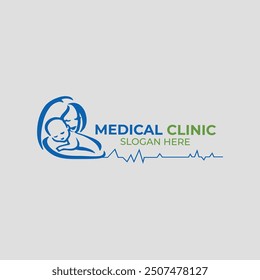 Medical logo design template, vector logo