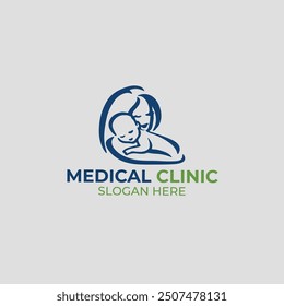 Medical logo design template, vector logo