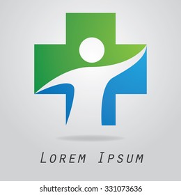 Medical logo design template.- vector illustrator