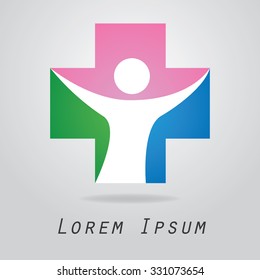 Medical logo design template.- vector illustrator