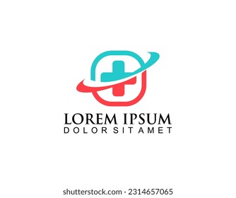 Vector de diseño de logotipo médico, vectores de diseño de logotipo de asistencia médica creativa