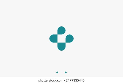 medical logo design vector silhouette illustration