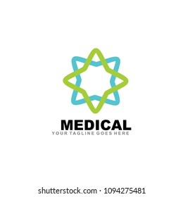 Medical logo design vector template
