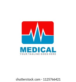 Medical logo design vector template