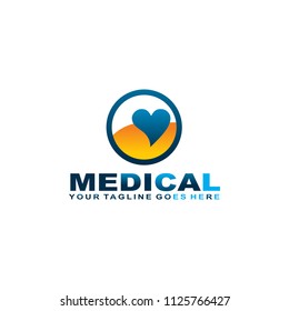 Medical logo design vector template