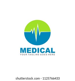 Medical logo design vector template