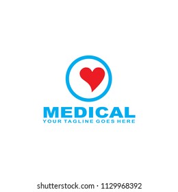 Medical logo design vector template