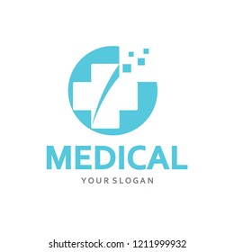 medical logo design vector template