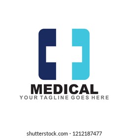 Medical logo design vector template