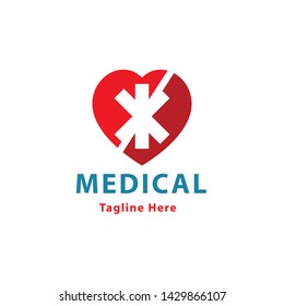 medical logo design vector template
