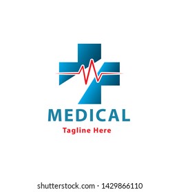 medical logo design vector template