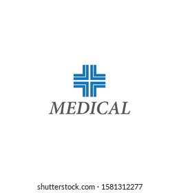 Medical logo design vector template