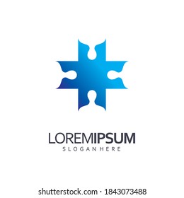 medical logo design vector template