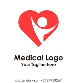 Medical logo design vector template