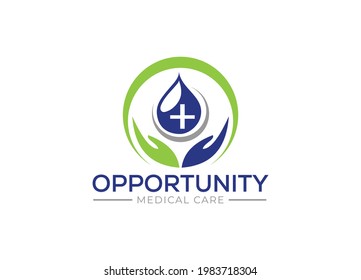 Medical logo, health care logo vector design