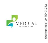 Medical Logo. Healthcare and Pharmacy Logo Design and Icon Template