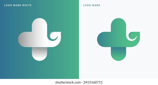 Logotipo médico. Diseño de logotipos de medicina y farmacia y plantilla de iconos