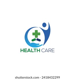 Logotipo médico. Diseño de logotipo de salud y farmacia y plantilla de iconos. Icono de la plantilla de diseño del logotipo de consultoría médica.
