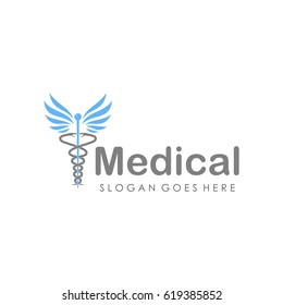 Medical logo and icon full vector