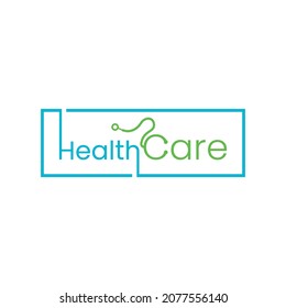 Medical logo icon vector template. Medical logo with letter C symbol as stethoscope and heartbeat line in simple modern lettering.