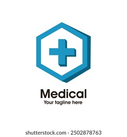 Medical logo minimalist design symbol