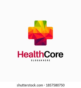 Medical logo in modern style vector, Healthcare Plus logo designs