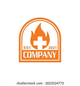 Medizinisches Logo, Apothekenlogo, Vektorgrafik