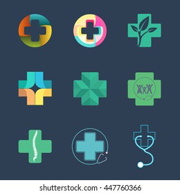 Medical logo set