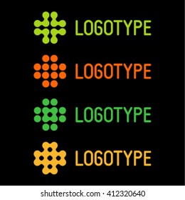 Medical logo set. Isolated vector logo collection.