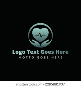 Medical logo shape design vector and minimal style