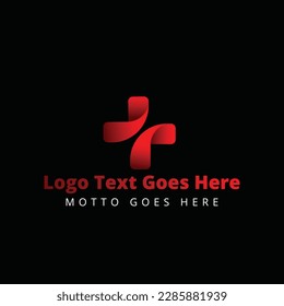 Medical logo shape design vector and minimal style