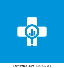 Medical logo with smart simple and strong concept