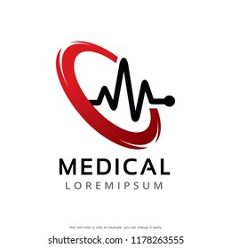 Medical Logo Template Design Vector, Emblem, Concept Design, Creative Symbol, Icon