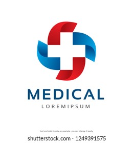 Medical Logo Template Design Vector, Emblem, Concept Design, Creative Symbol, Icon