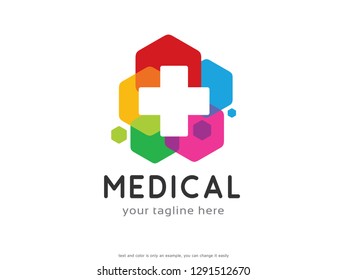 Medical Logo Template Design Vector, Emblem, Concept Design, Creative Symbol, Icon