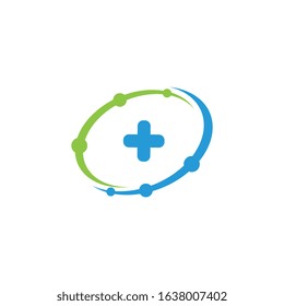 Medical logo template design vector icon illustration
