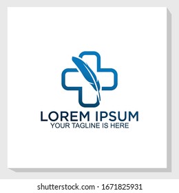 medical logo template design vector, hospital logo vector