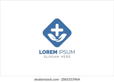 Medical logo template design vector. Cross icon