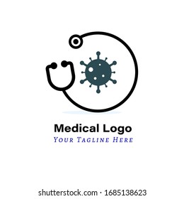 Medical Logo Template for doctor, lab, hospital file EPS 10 easy modification, for print and graphic resource etc