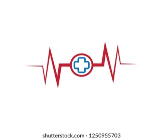 Medical logo template illustration