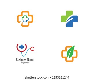 Medical logo template vector icon