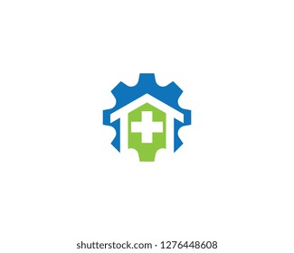 Medical logo template vector icon illustration