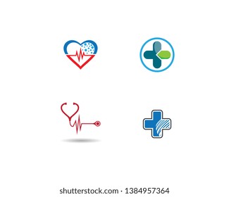 Medical logo template vector icon
