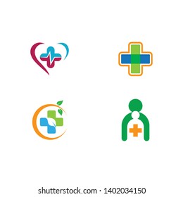 Medical logo template vector icon illustration