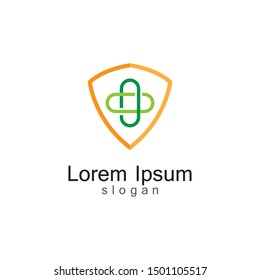 Medical logo template vector icon