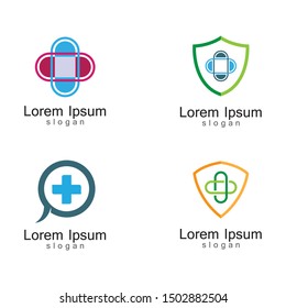 Medical logo template vector icon