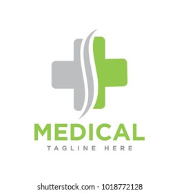 Medical logo template vector illustration.