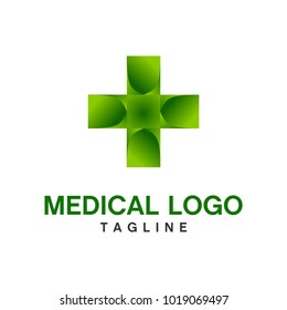 Medical logo template vector illustration.
