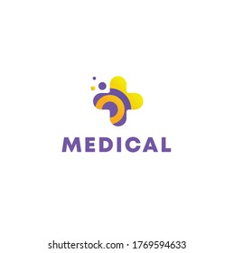 Logo médico Plantilla de diseño de vectores